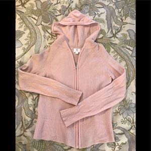 Pink cashmere hoodie
